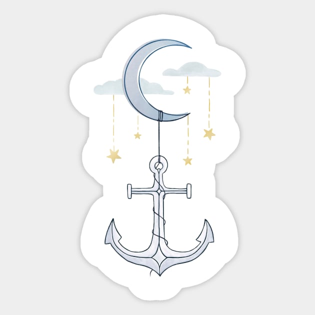 Anchor Your Dreams Sticker by Barlena